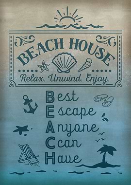 Beach House Sign
