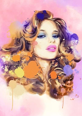 Woman Watercolor Portrait