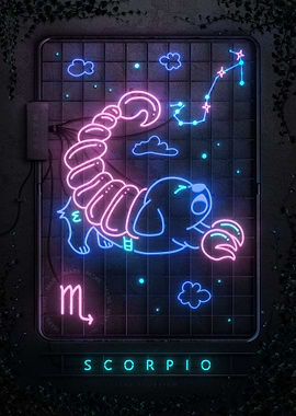 Neon Sign Scorpio