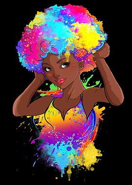 Colorful Black Woman