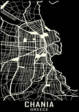 Chania Greece City Map