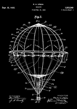 Balloon patent 1923