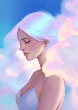 Soft Cloud hair portrait