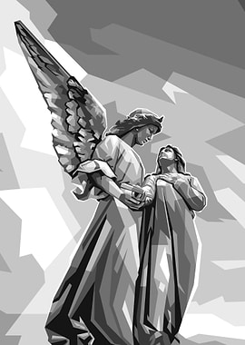 Portrait Grayscale Angelus