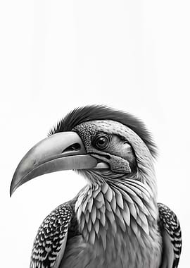 Red Billed Hornbilla Black