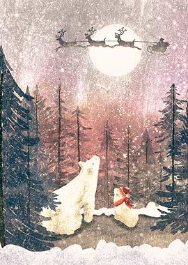 christmas polar bears