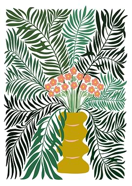 Bouquet like Gauguin green