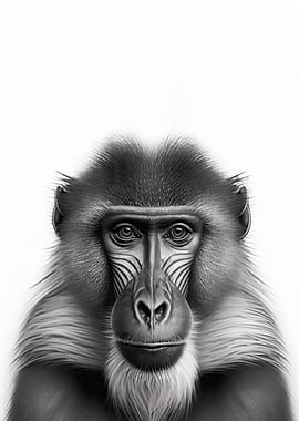 Mandrill Portrait