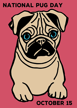 National pug day Poster