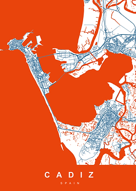 CADIZ Map SPAIN