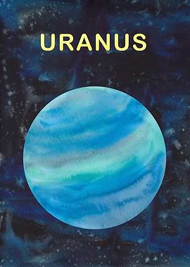 Uranus Watercolor