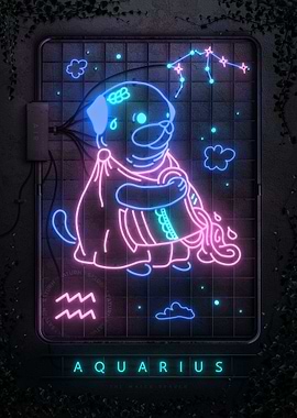 Neon Sign Aquarius