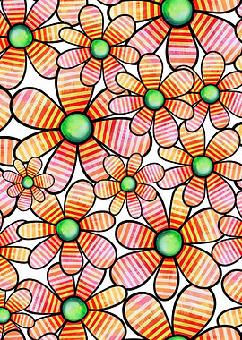 Doodle Floral Pattern 10