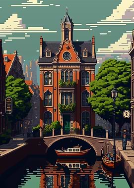 Amsterdam Pixel art