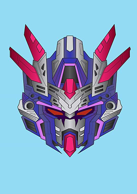 Head Mecha robot warrior