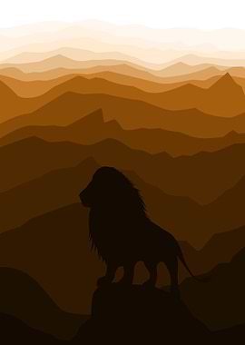 Lion silhouette