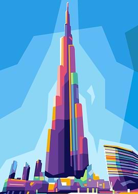 Burj Khalifa Wpap Popart