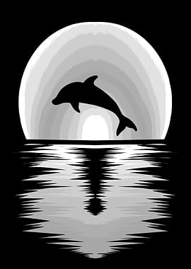 Dolphin silhouette