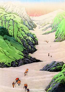 Ukiyo e Valley of Hakuba
