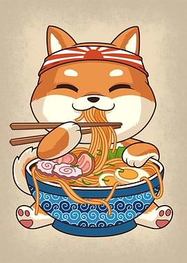 Ramen Shiba Inu Dog