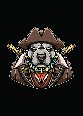 Captain bulldog pirate