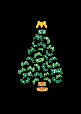 Funny Gamer Christmas Tree