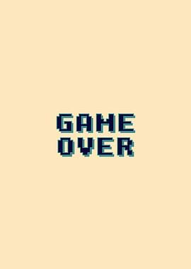 Game Over retro pixel font