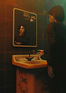 Robot Looking Confuse 3D