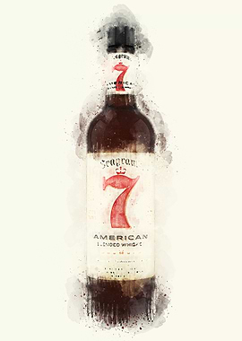 Vintage Whiskey Watercolor