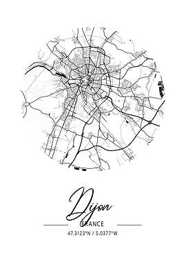 Dijon City Map