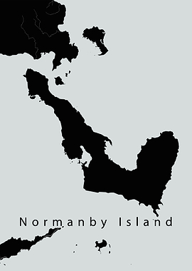 Normanby Island Map