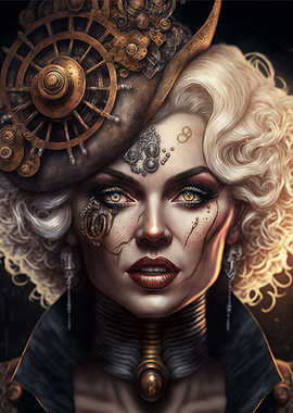 Steampunk Marilyn Monroe