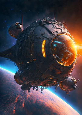 Post Apocalyptic Spaceship