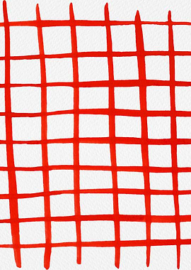 Imperfect gouache grid