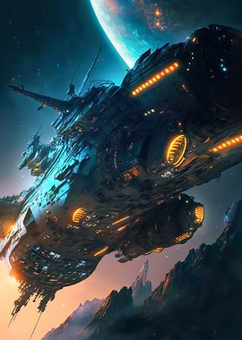 Post Apocalyptic Spaceship