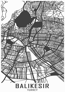 Balikesir Turkey City Map