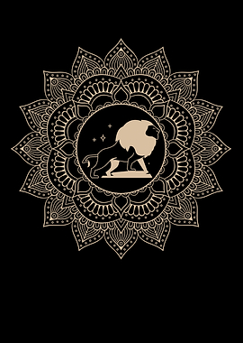 Leo Zodiac Mandala