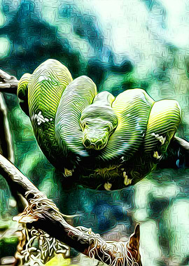 Emerald tree boa