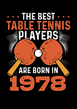 Table tennis player 1978