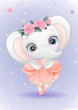 Cute Elepant Ballet