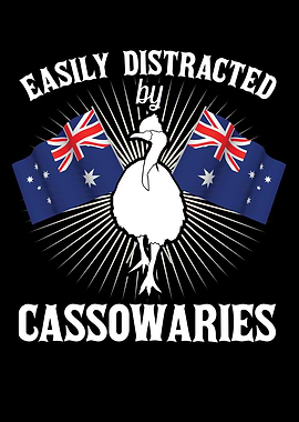 Retro Cassowary Bird