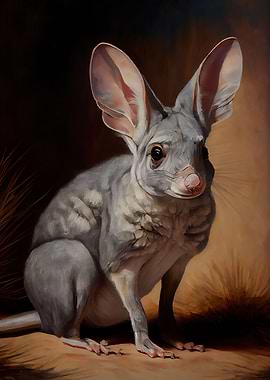Australian Bilby Oil Paint