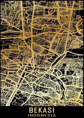 Bekasi Indonesia City Map