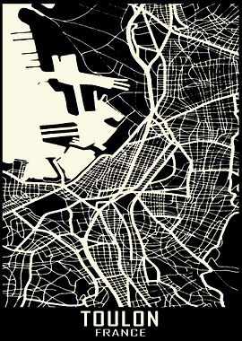Toulon France City Map