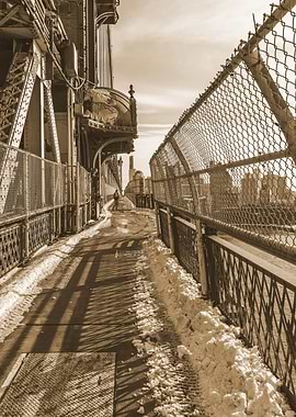 Manhattan Bridge NYC Sepia