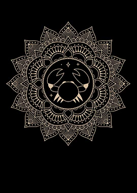 Cancer Zodiac Mandala