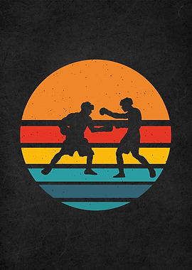 vintage retro boxing