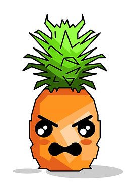 Emoticon Pineapple Angry