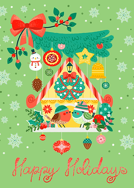 holiday birdhouse