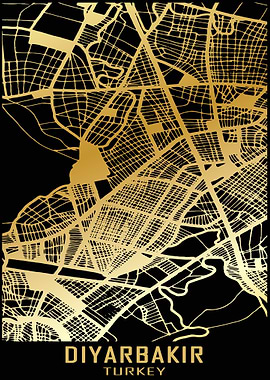 Diyarbakir Turkey City Map
